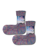 Simohuri Washi Yarn Ribbed Socks, Galaxy