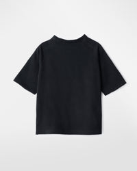 ゆったりニットTシャツ／烏ブラック | SHIMAKOROMO Lab.