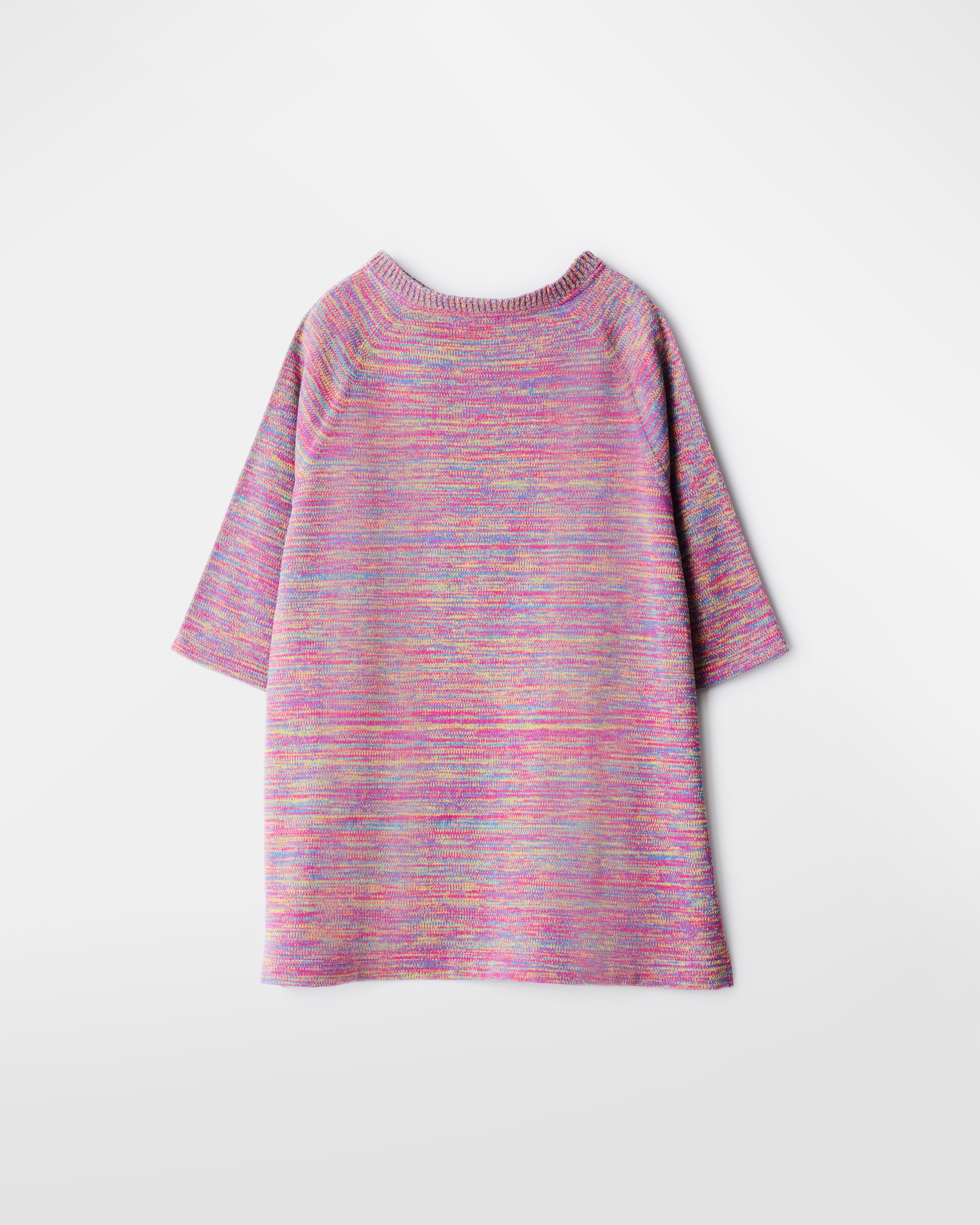 ゆったりニットTシャツ／花火マルチヘザー
