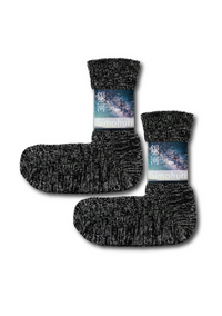 Simohuri Washi Yarn Ribbed Socks, Galaxy