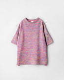 ゆったりニットTシャツ／花火マルチヘザー | SHIMAKOROMO Lab.