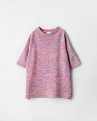 ゆったりニットTシャツ／花火マルチヘザー | SHIMAKOROMO Lab.