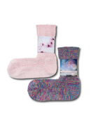 Simohuri Washi Yarn Ribbed Socks, Galaxy
