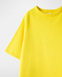 ゆったりニットTシャツ／たんぽぽエイロー | SHIMAKOROMO Lab.