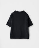 ゆったりニットTシャツ／烏ブラック | SHIMAKOROMO Lab.