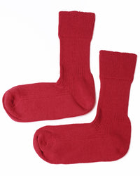 Simohuri 和紙糸リブソックス/スノーハイビスカス