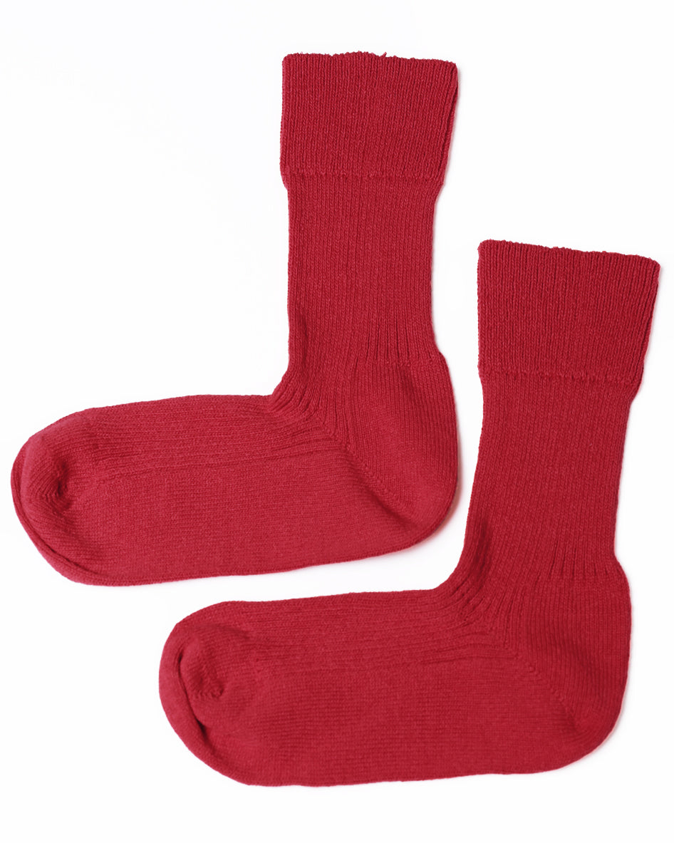 Simohuri 和紙糸リブソックス/スノーハイビスカス