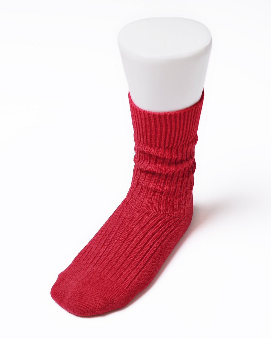 Simohuri 和紙糸リブソックス/スノーハイビスカス