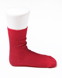 Simohuri 和紙糸リブソックス/スノーハイビスカス